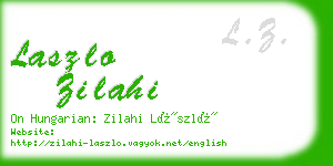 laszlo zilahi business card